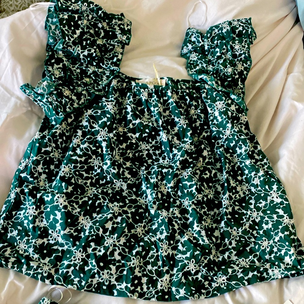 Super cute Luna Moon top and skirt; size large-  new with tags